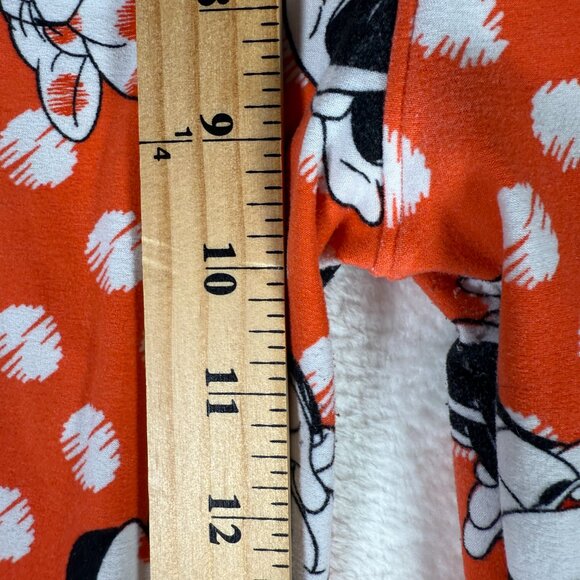 LuLaRoe Disney TC MINNIE MOUSE Citrus Orange POLKA DOT Leggings One Size - Picture 7 of 8